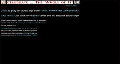 Desktop Screenshot of celebratethewhole.net