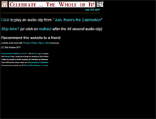 Tablet Screenshot of celebratethewhole.net